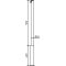 Barrier posts | Steel tube  60 x 2,5 mm | removable | without locking mechanism | hot-dip galvanized | with 1 eyelet